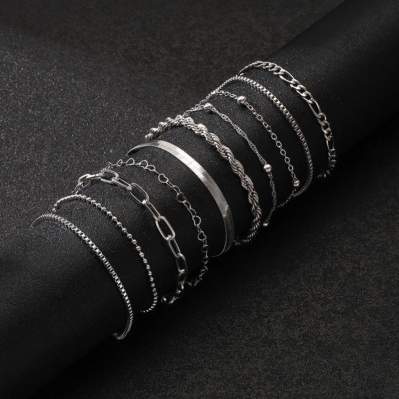 Silver Tone Bracelet - Adjustable Chain