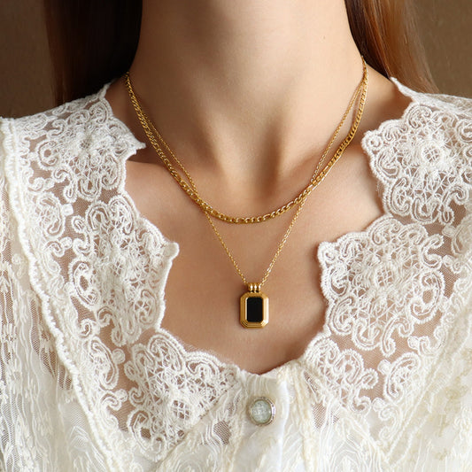 Double Pendant Necklace