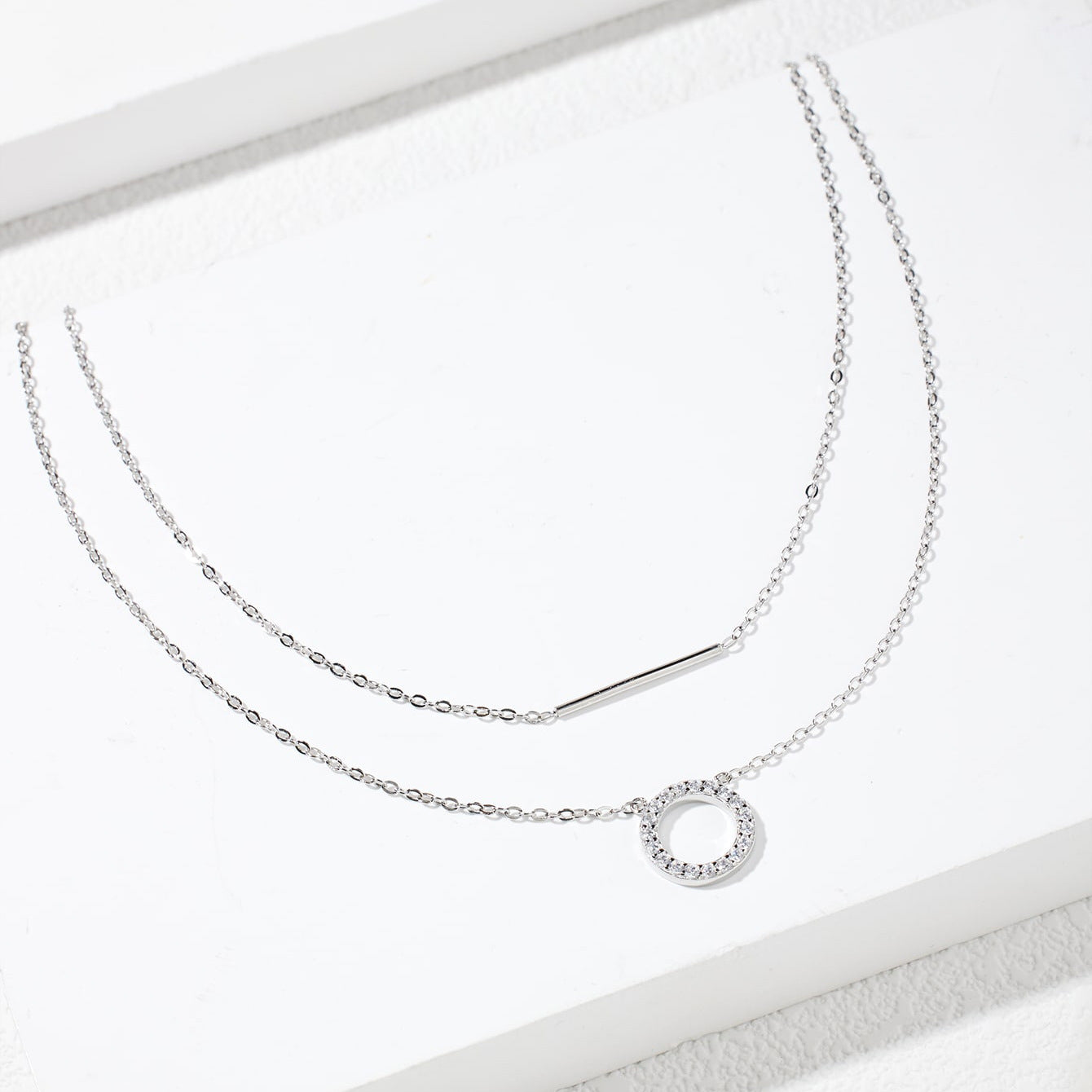 Sterling Silver Layered Necklace