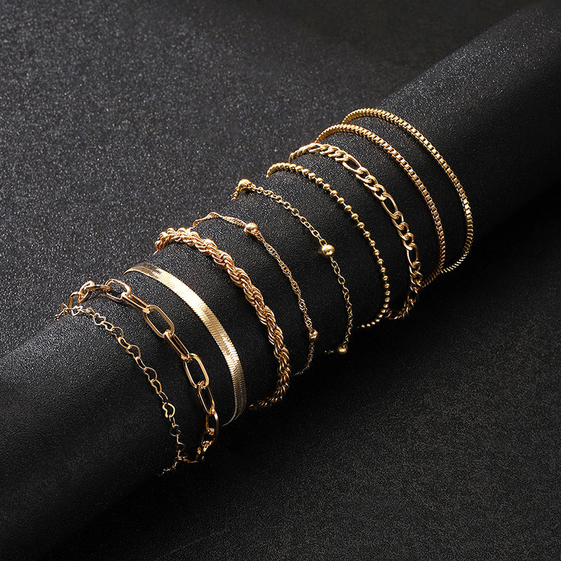 Gold Tone Bracelet - Adjustable Chain